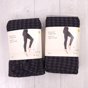 A New Day Houndstooth Sweater Leggings 2PK